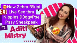 Aditi Mistry Most Requested New Zebra Bikini Live