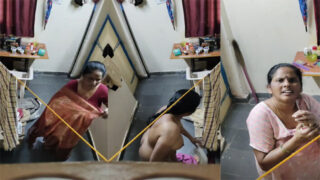 Desi Mom Caught Son Secretly – Capturing Of Dress Change Video