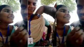 Desi Tamil Girl Sucking Boyfriend Big Dick Public