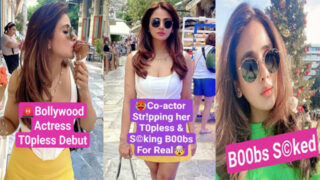 Famous Bollywood Actress Most Exclusive Nude – Debut Co Actor Stripping her Topless Boobs For Real
